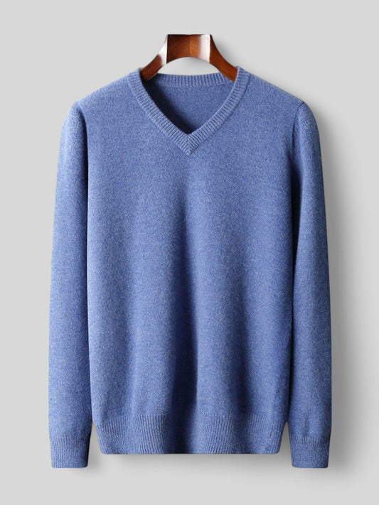 V-Neck Wool Sweater - Lenzano